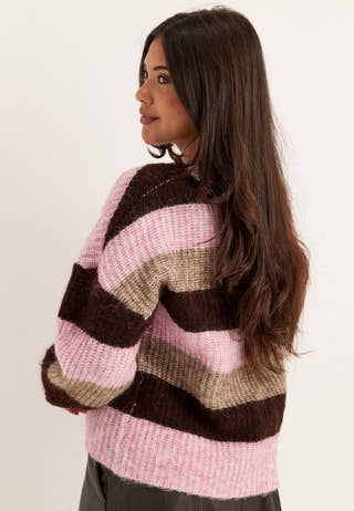 Knitted Cardigan Striped
