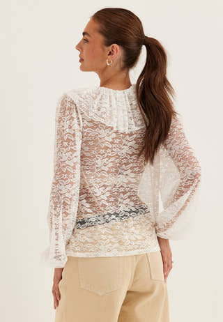 Lace Collar Blouse