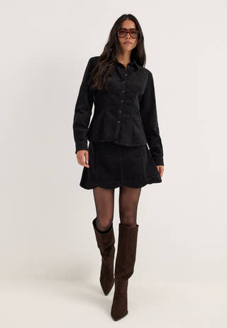Corduroy Mini Skirt