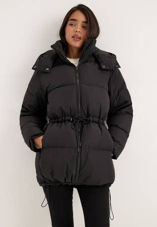 Padded Down Jacket Black