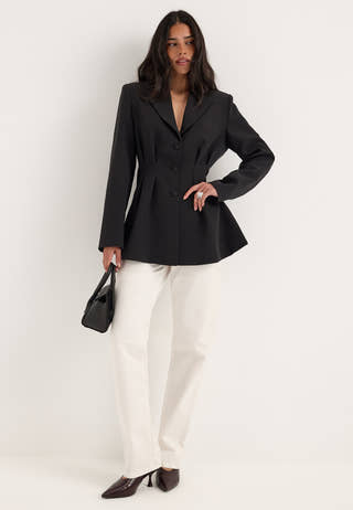Shaped Blazer Black