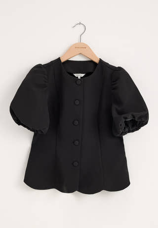 Shaped Blouse Black