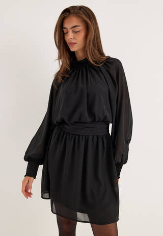 Draped Dress Black