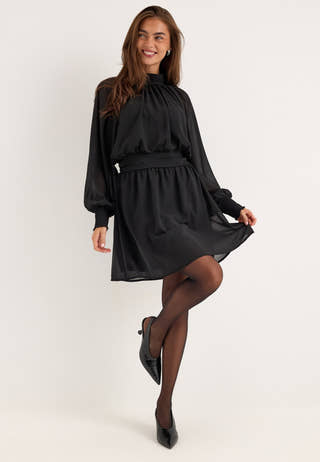 Draped Dress Black