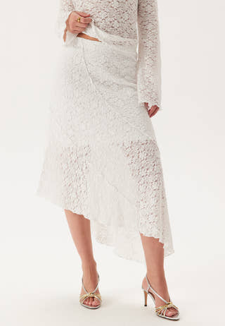 Asymmetric Lace Skirt