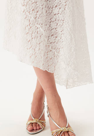 Asymmetric Lace Skirt