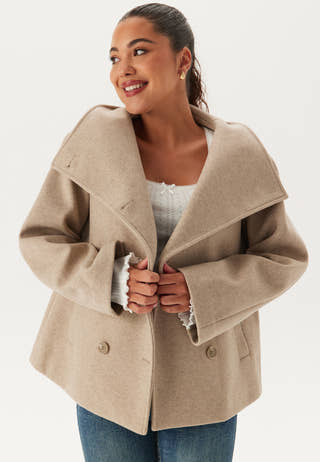 Ava High Neck Short Coat