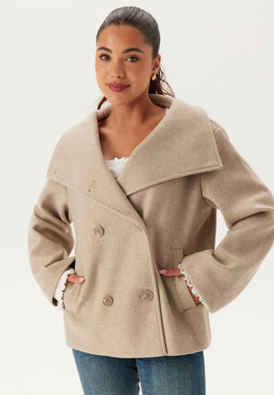 Ava High Neck Short Coat