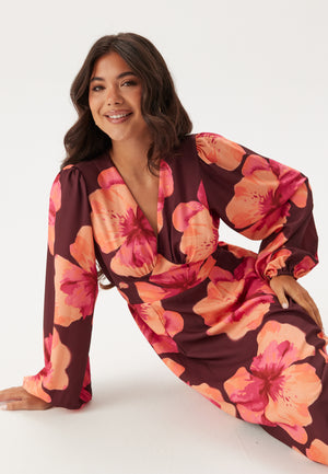 Balloon Sleeve Maxi Dress