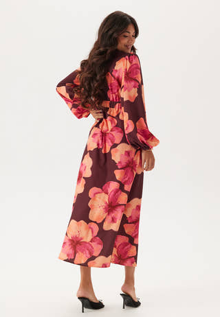 Balloon Sleeve Maxi Dress