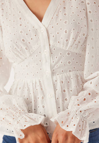 Broderie Anglaise Blouse