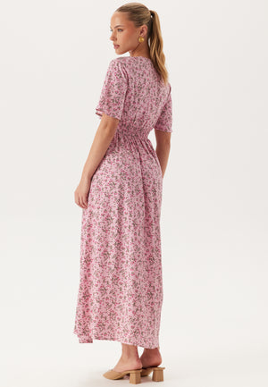 Butterfly Sleeve Viscose Maxi Dress