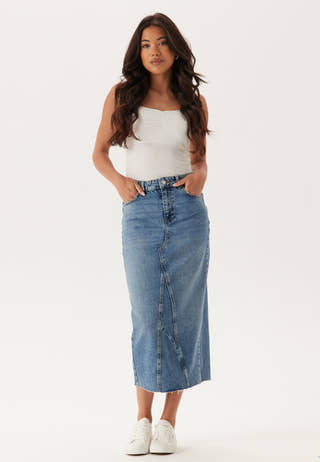 Denim Midi Skirt
