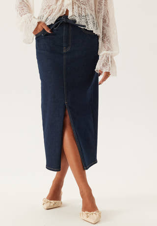 Denim Midi Skirt