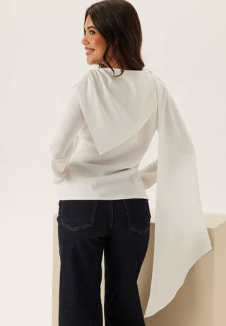 Draped Cape Blouse