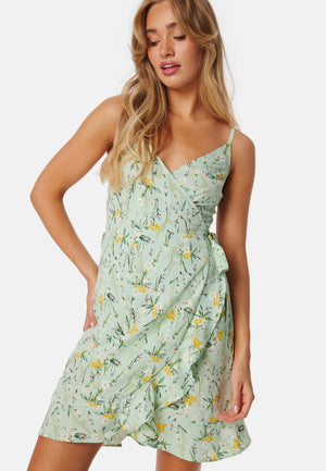 Flounce Short Strap Dress