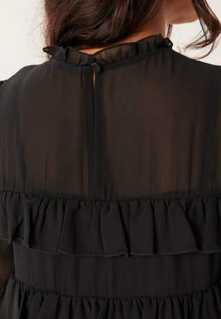 Frill Short Dress
