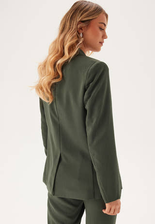 Front Tie Structured Blazer