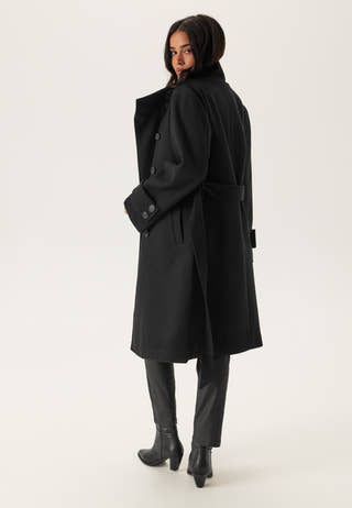 High Neck Midi Coat