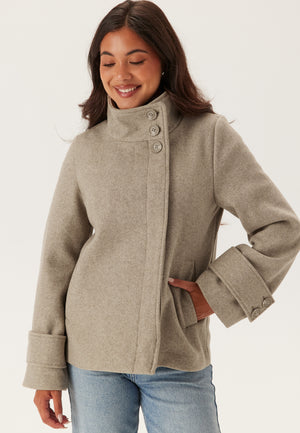 High Neck Short Coat
