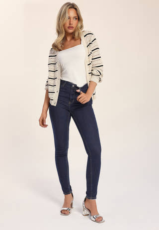 High Push Up Superstretch Jeans