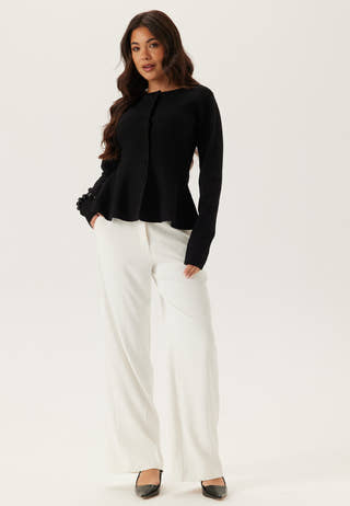 Knitted Peplum Cardigan