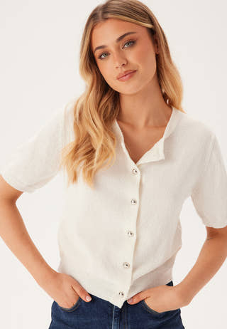 Knitted Short Sleeve Cardigan