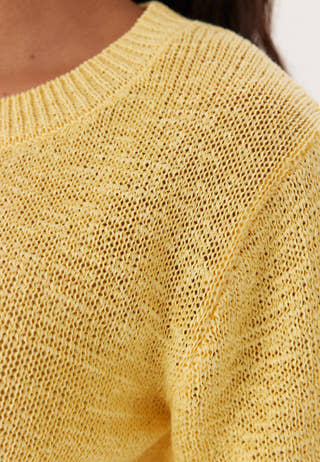 Knitted Short Sleeve Sweater