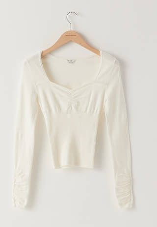 Knitted Sweetheart Top