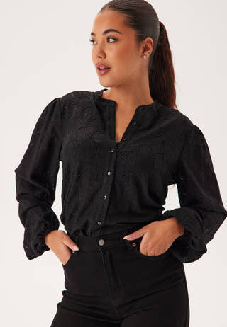 Long Sleeve Button Blouse