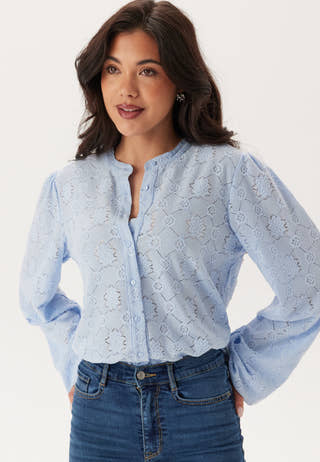 Long Sleeve Button Blouse