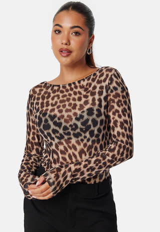 Long Sleeve Mesh Top