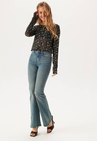 Mesh Cardigan Top