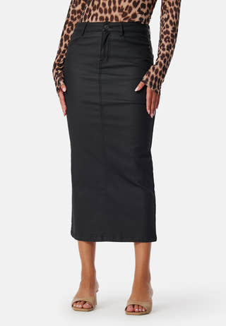 Midi Coated Skirt