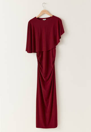 Cape Soft Maxi Dress