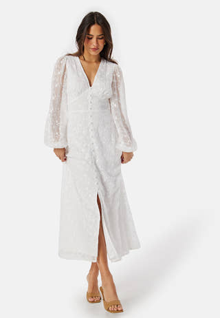 Embroidered Midi Dress
