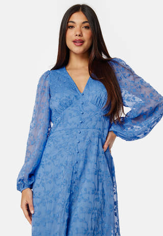 Embroidered Midi Dress