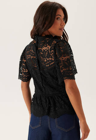 Peplum Cotton Lace Blouse