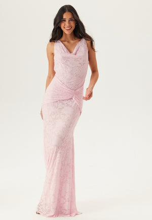 Deep Waterfall Mermaid Gown