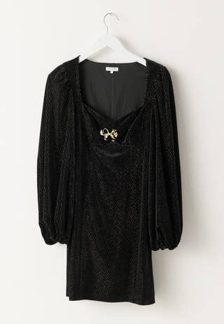 Embellished Bow Dress