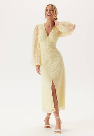 Embroidered Midi Dress