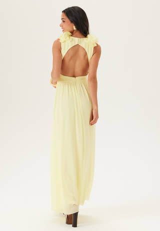 Frill Ruffle Chiffon Gown