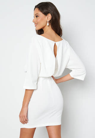 Knot Slit Short Dress
