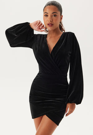 Velvet Wrap Dress