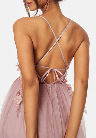 Floral tulle Gown