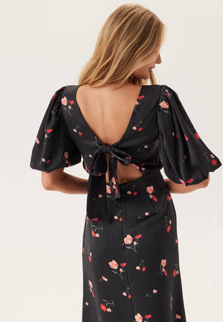 Puff Sleeve Ankle Dress