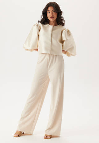 Puff Sleeve Satin Jacket
