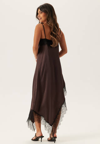 Satin Lace Slip Dress