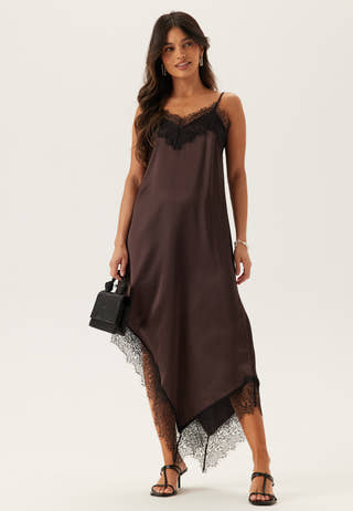 Satin Lace Slip Dress