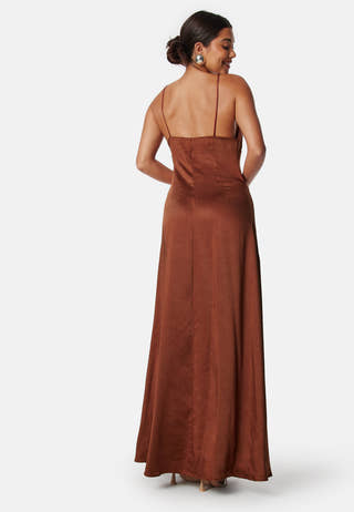 Satin Strap Gown